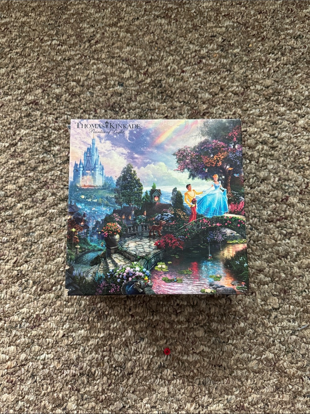 Thomas Kinkade Cinderella Romance Box — Blue, Green, Pink, Purple